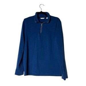 Calvin Klein Men's‎ Zip-Up Thick Pullover in Deep Blue Sz M